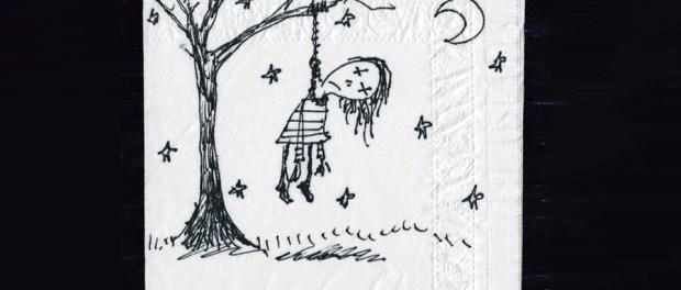 Napkin Art of Tim Burton