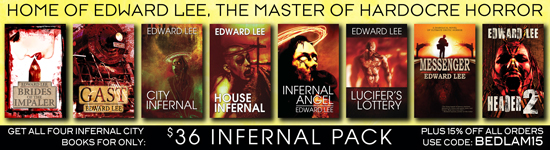 Order loads of insane work from the amazing Edward Lee directly from Necro Publications!